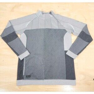 Levelwear Verse Pullover Womens Sz M Pebble Gray Pullover Extra Logo Long Sleeve